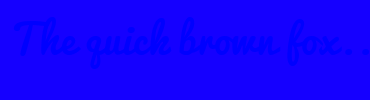 Image with Font Color 0000FF and Background Color 1500FF